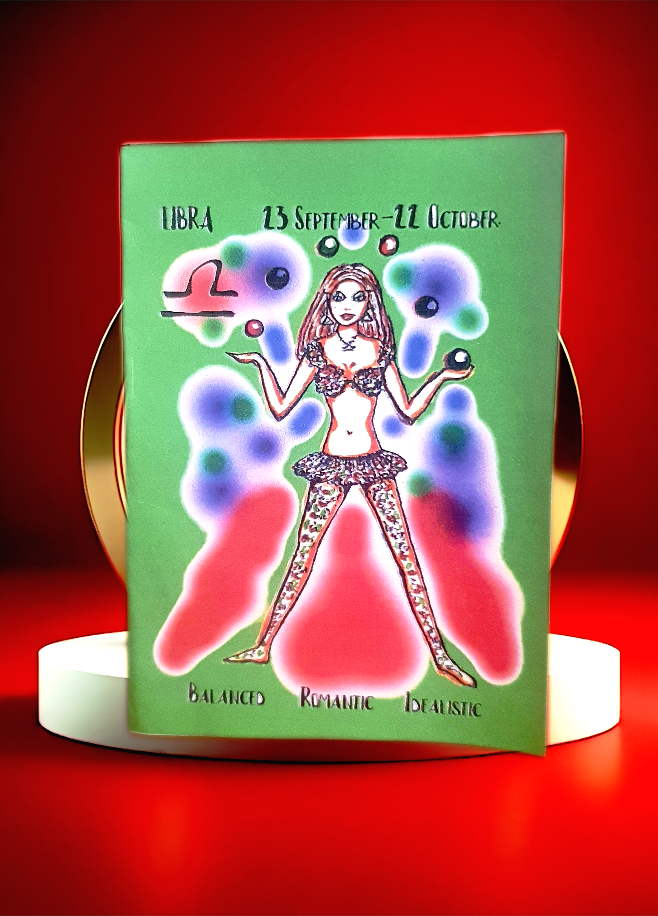 Libra Birthday Card (Portrait Series) - Image 3