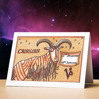 Capricorn Birthday Card