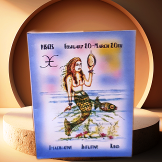 Pisces Birthday Card (Portrait Series)