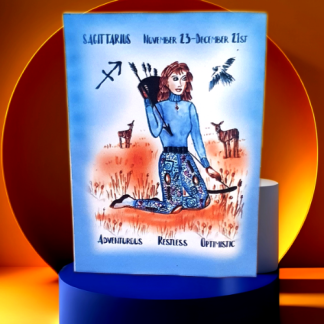 Sagittarius Birthday Card (Portrait Series)