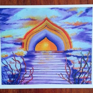 Sympathy condolence card " Heavens Gate"